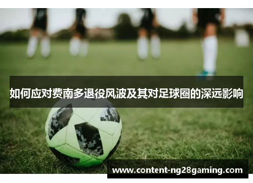 如何应对费南多退役风波及其对足球圈的深远影响