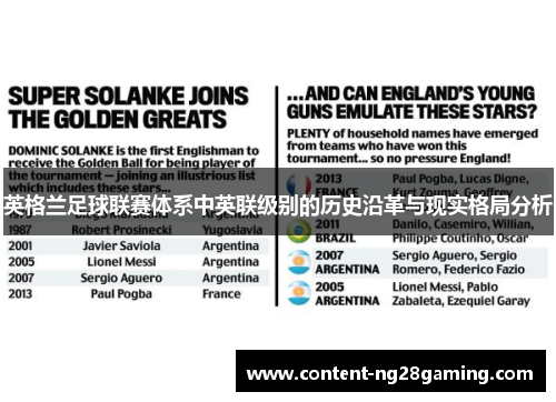 英格兰足球联赛体系中英联级别的历史沿革与现实格局分析